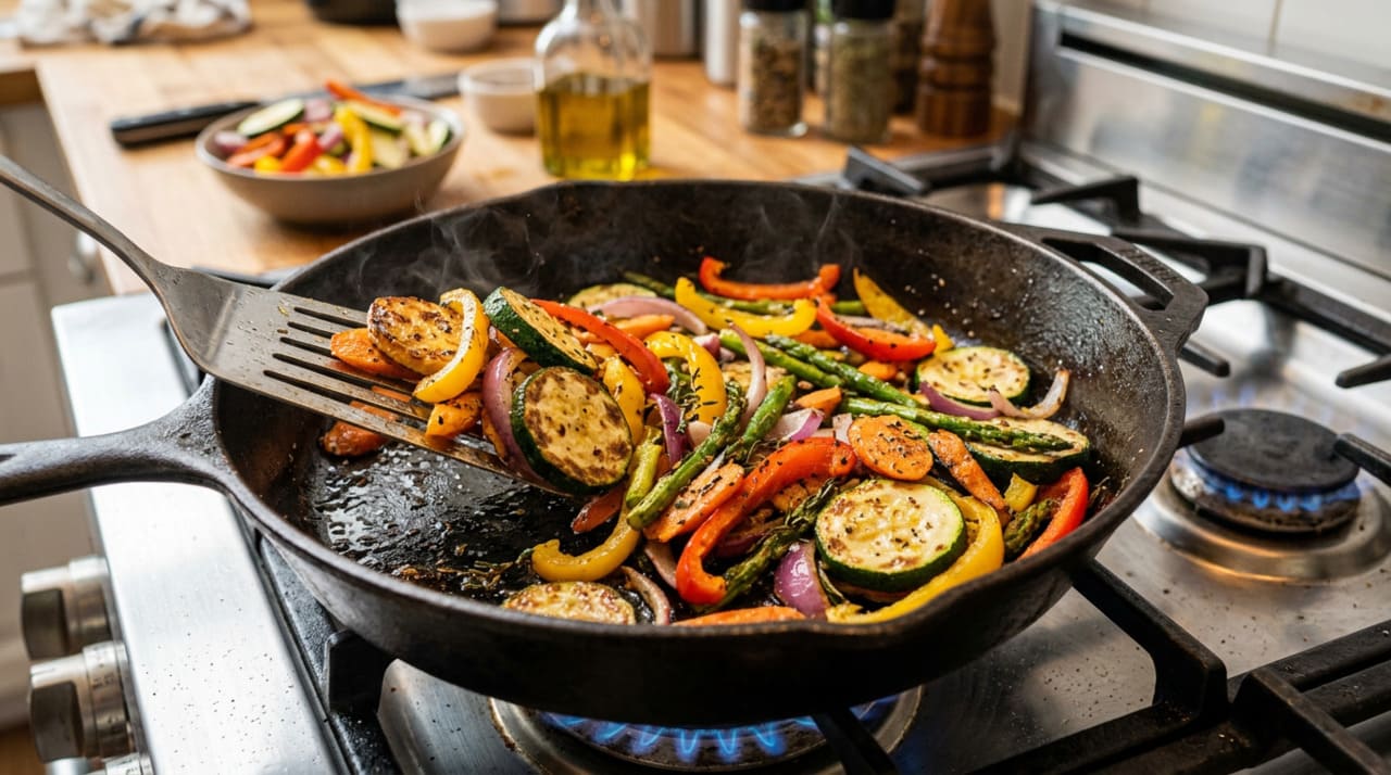 O material da frigideira influencia diretamente o resultado do choque térmico