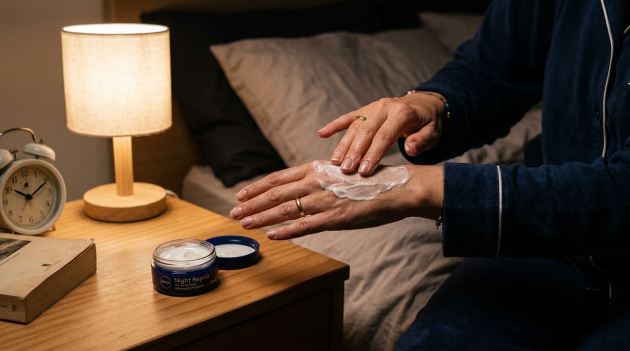 Embora o foco desse hábito seja noturno, a proteção diurna também faz parte de um cuidado completo com as mãos