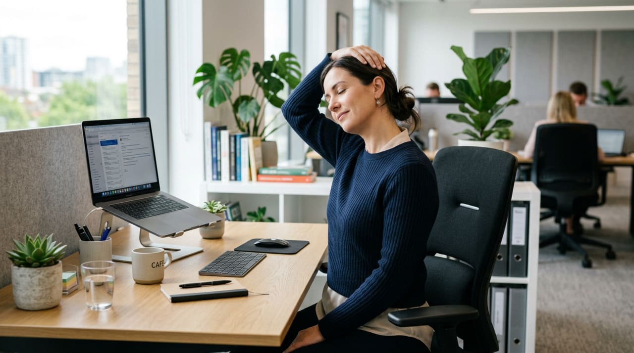 O acúmulo de estresse na região cervical e nos trapézios exerce uma tração constante nos músculos da face