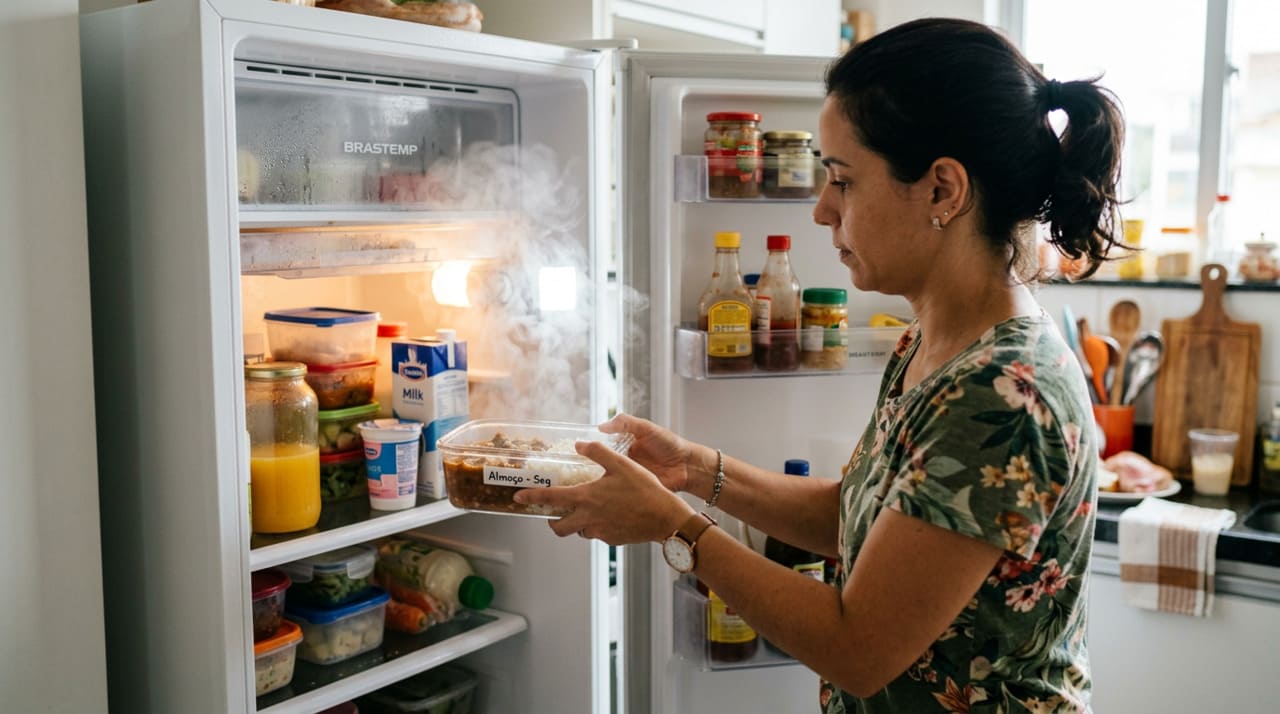 Guardar recipientes fechados com alimentos em temperaturas elevadas força o motor do eletrodoméstico a trabalhar em uma intensidade muito maior para compensar o calor interno gerado