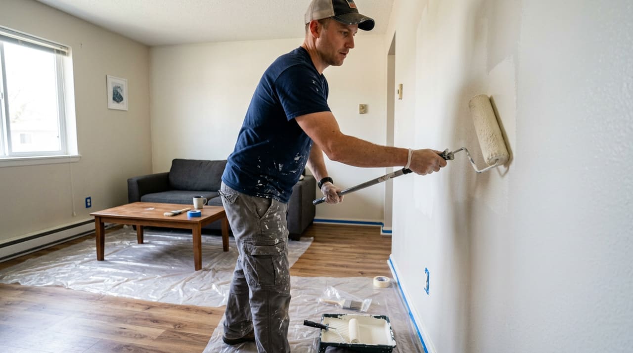A forma mais usada para calcular quanto cobra um pintor para pintar apartamento é o valor por metro quadrado