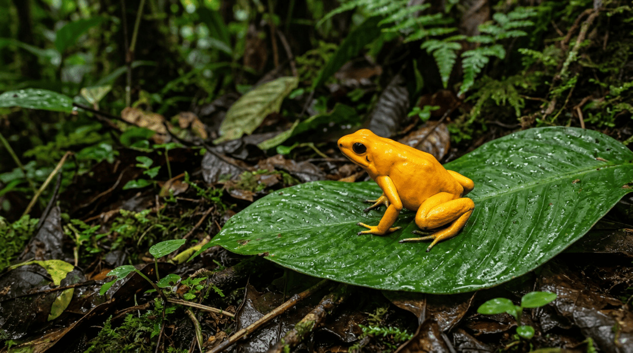 Esses pequenos anfíbios medem entre dois e seis centímetros, apresentando uma aparência que pode parecer inofensiva aos olhos de um observador desatento no solo da floresta.