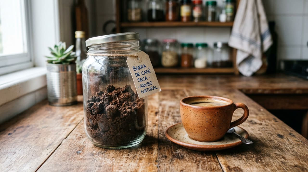 A textura granulada da borra de café faz dela um esfoliante corporal eficaz que remove células mortas com abrasão suave