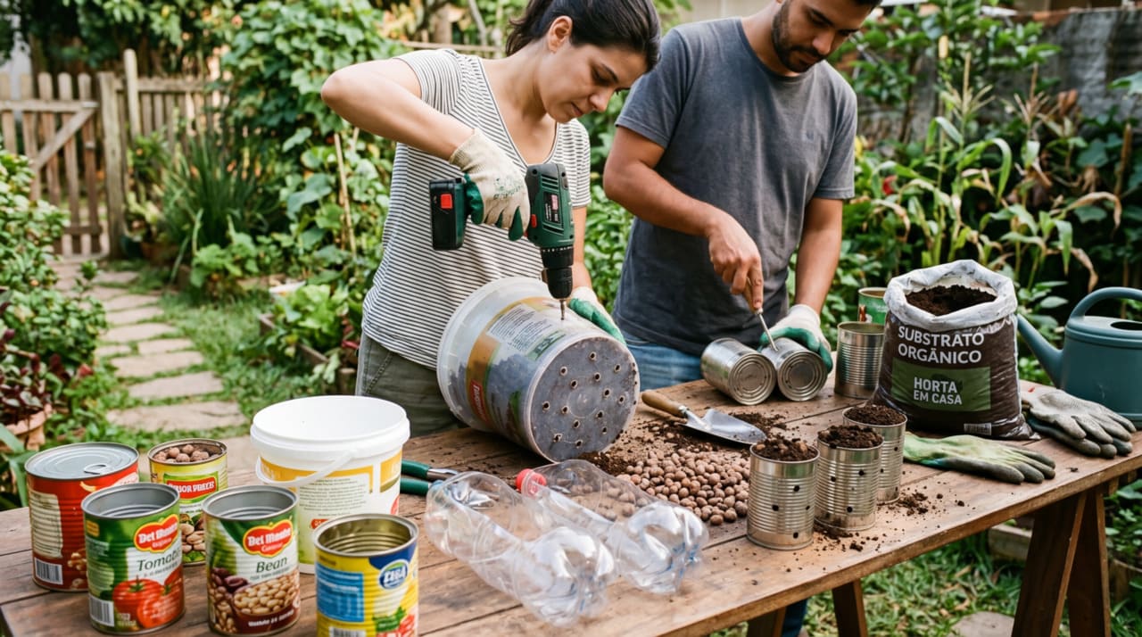 A etapa de preparação é o que separa uma horta funcional de um amontoado de lixo com terra