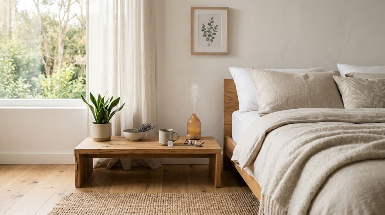 A organização de um local de descanso impacta diretamente a capacidade do indivíduo de se desligar das pressões cotidianas.