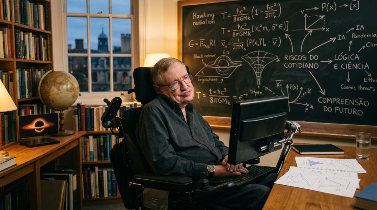 Stephen Hawking sempre defendeu que o universo opera sob leis complexas, onde a imprevisibilidade desempenha um papel fundamental na existência humana