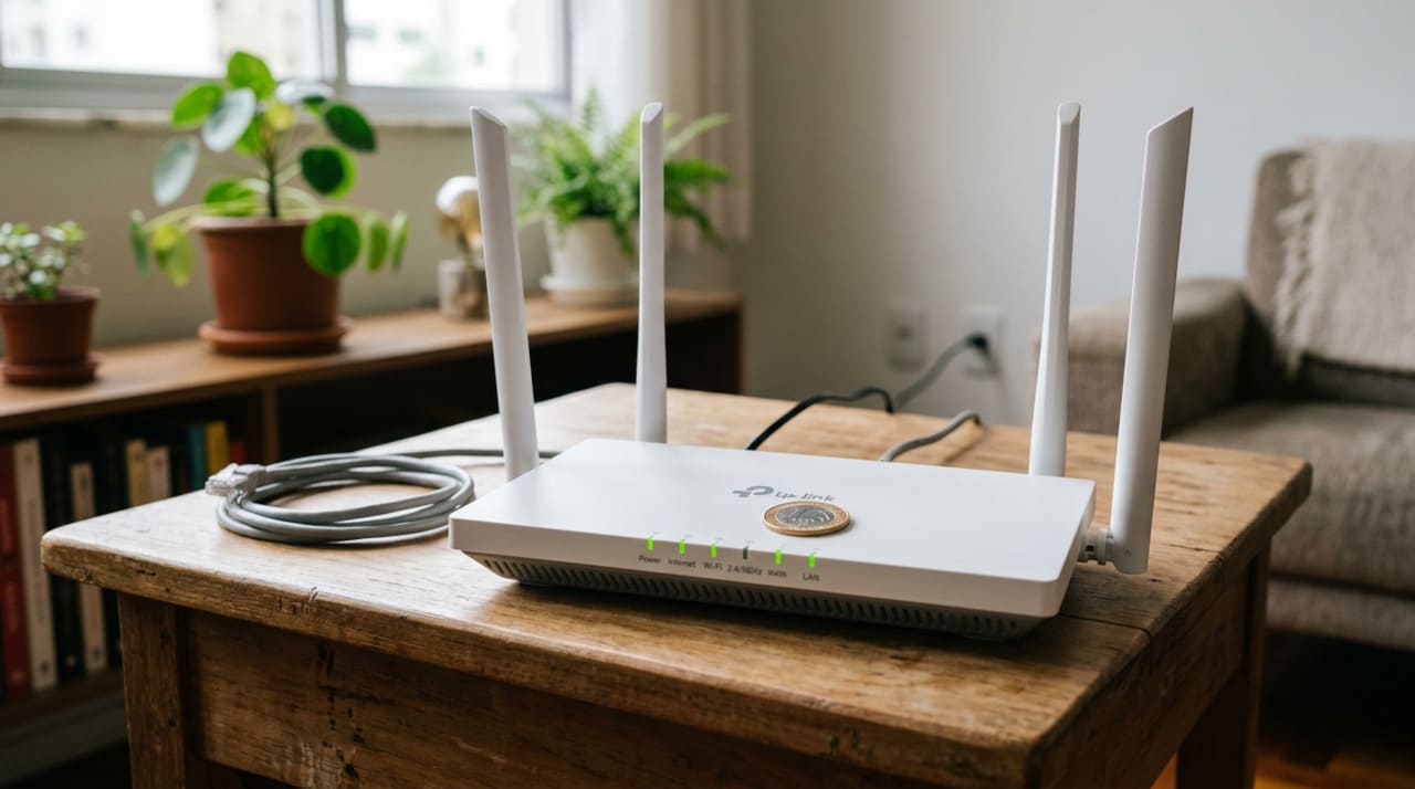 Wi-Fi: Por que recomendam colocar uma moeda em cima do roteador e para que ela serve