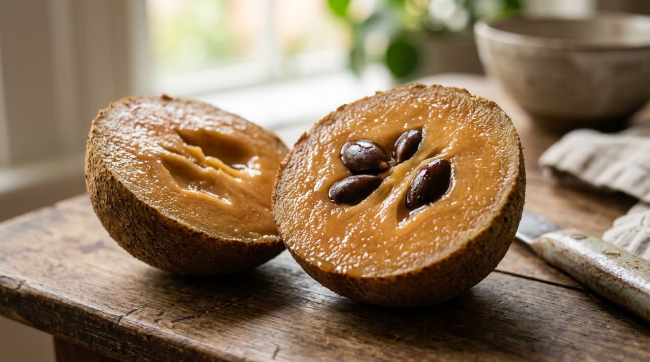 O sapoti (Manilkara zapota) é uma fruta tropical originária da América Central