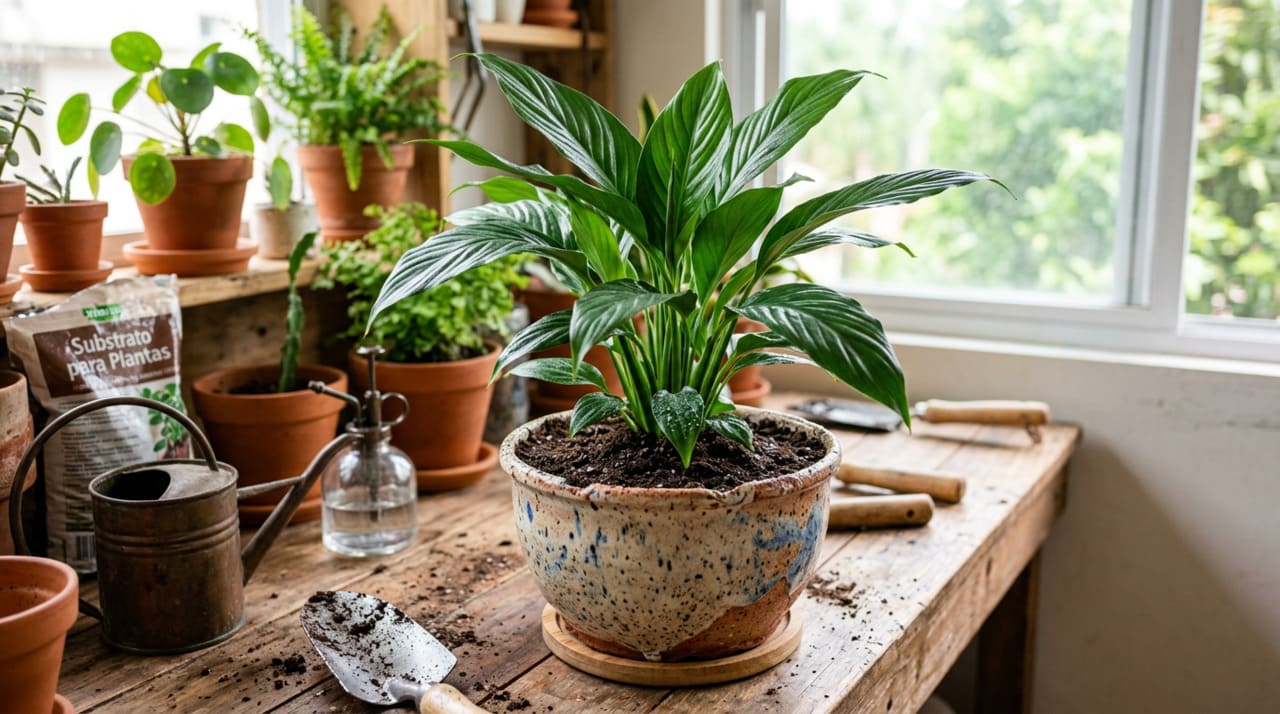 A escolha do vaso é um dos detalhes mais importantes da jardinagem do lírio-da-paz e onde muitos cultivadores cometem o erro mais comum.