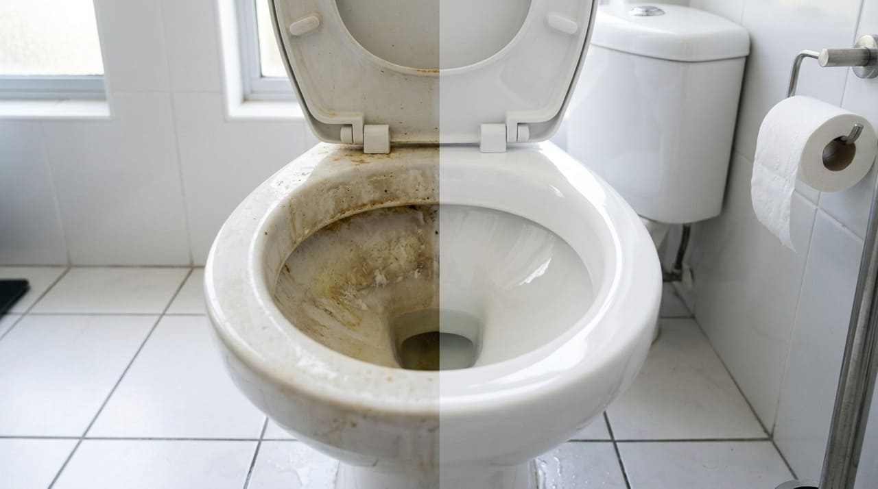 Muitas vezes, os produtos industrializados de mercado não conseguem dissolver as camadas de minerais e resíduos que se acumulam ao longo de anos na porcelana