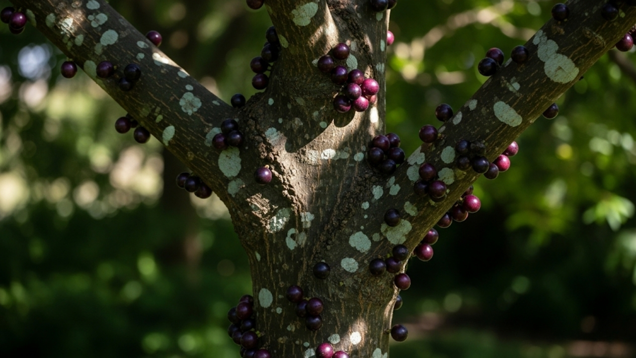 Proteja o tronco do sol para garantir colheitas vigorosas e a saúde da sua Jabuticabeira Sabará.