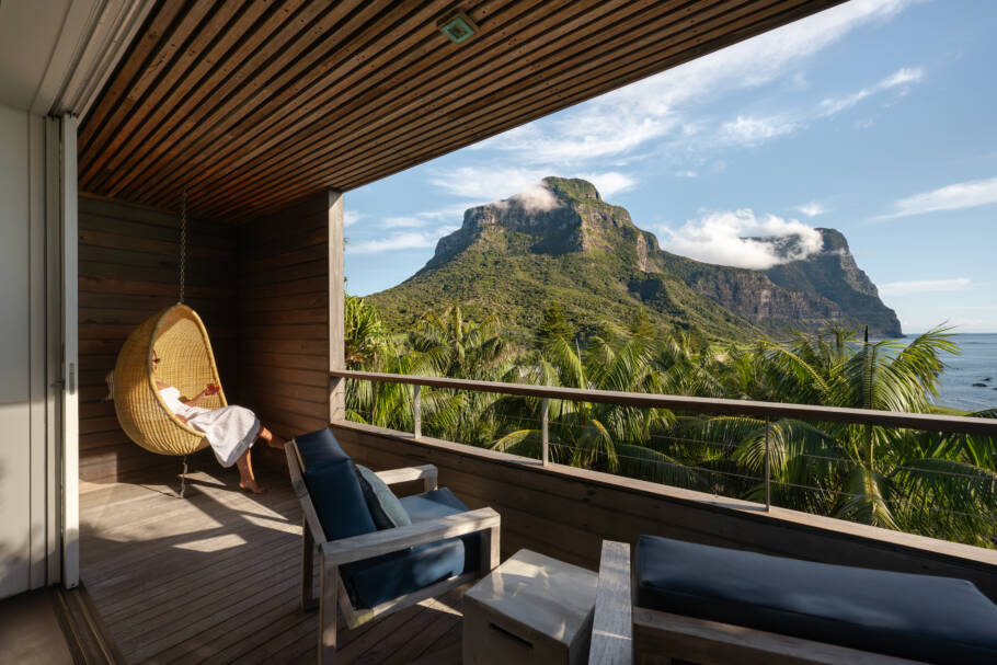 Capella Lodge, na ilha de Lord Howe, conta com apenas nove suítes