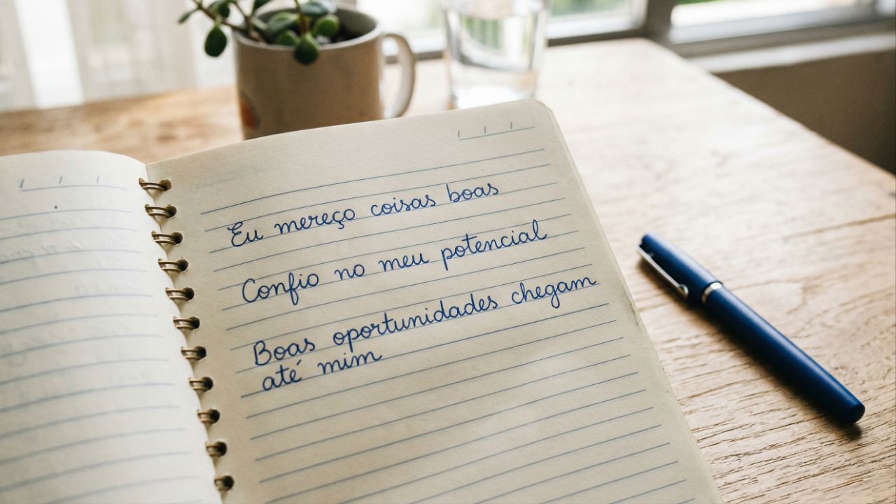 Afirmações positivas alinham a mente ao crescimento.