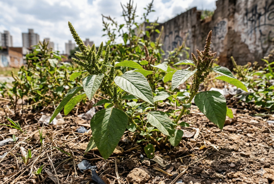 Tida por muitos com erva daninha, o caruru é uma planta comestível e muito nutritiva