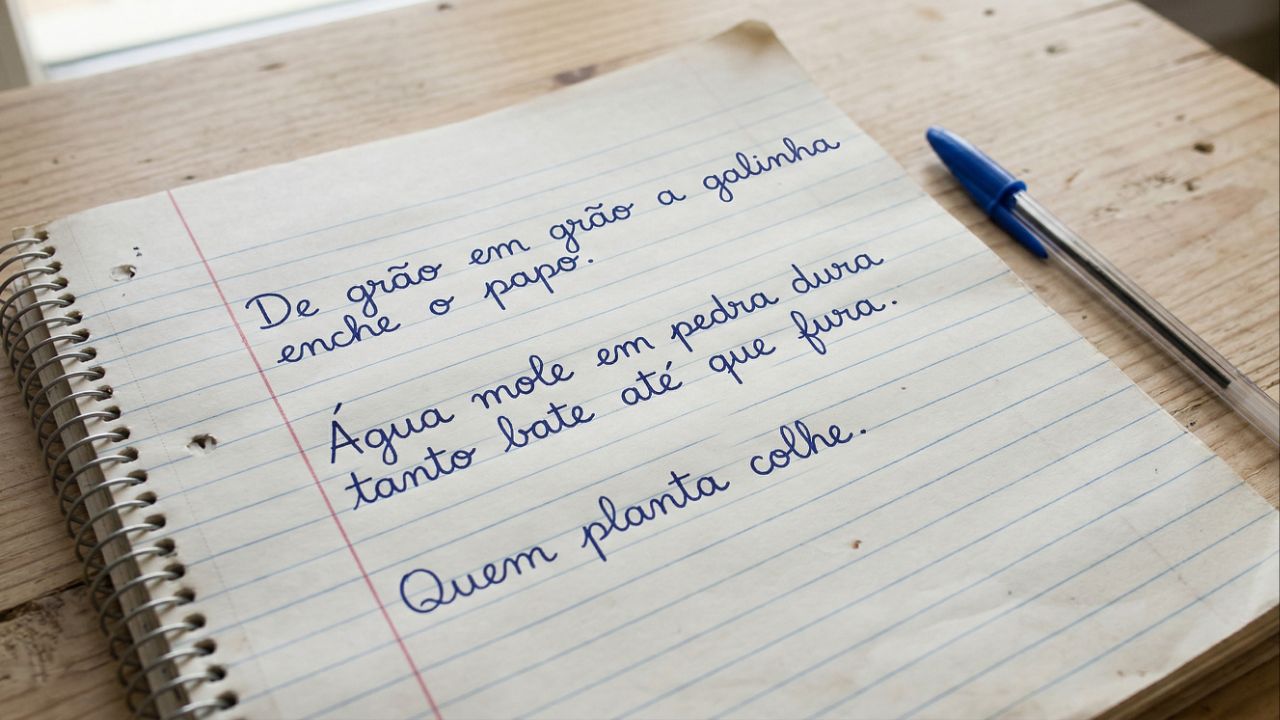 Provérbios são atalhos que resumem experiências e dilemas humanos universais.