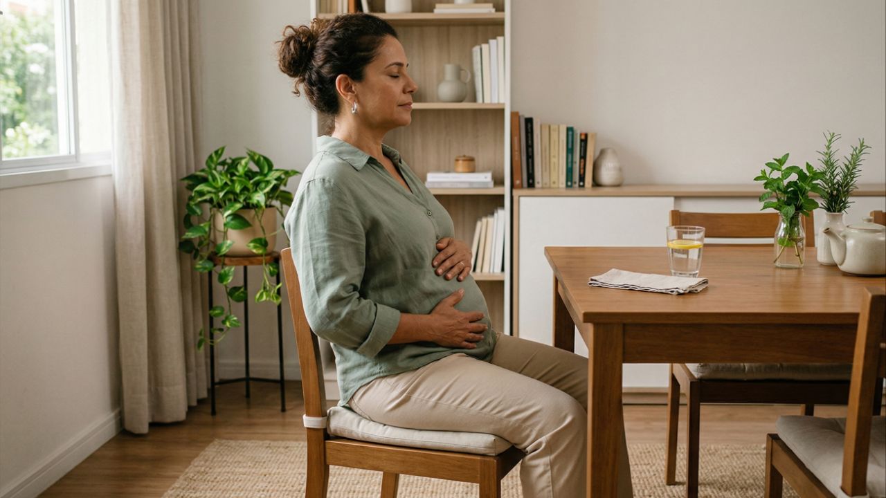 Movimentos leves favorecem a digestão e evitam o desconforto de treinos intensos.