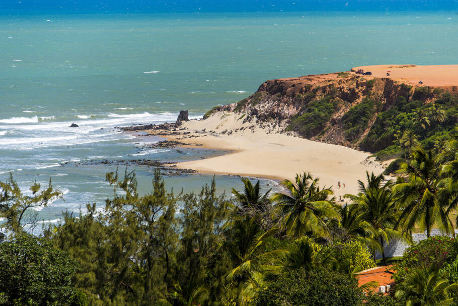 Vista da famosa Praia da Pipa, uma das mais bonitas do Brasil