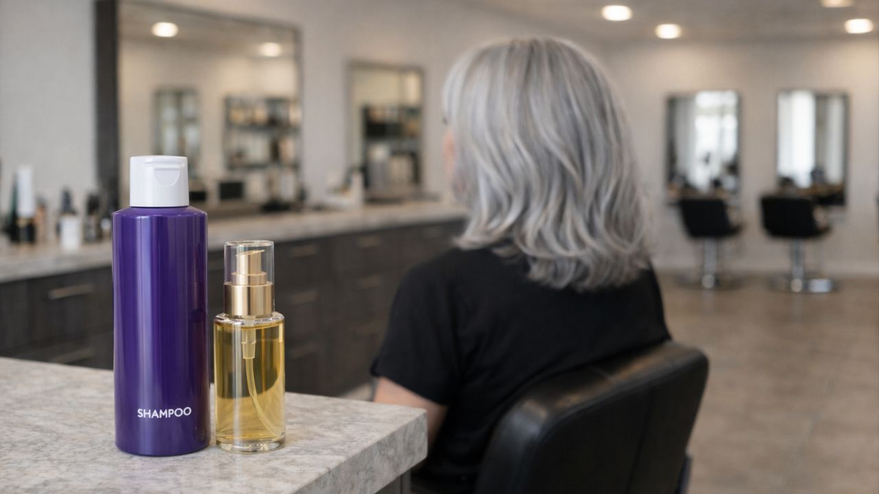 O corte à francesa equilibra e valoriza a textura dos fios grisalhos.