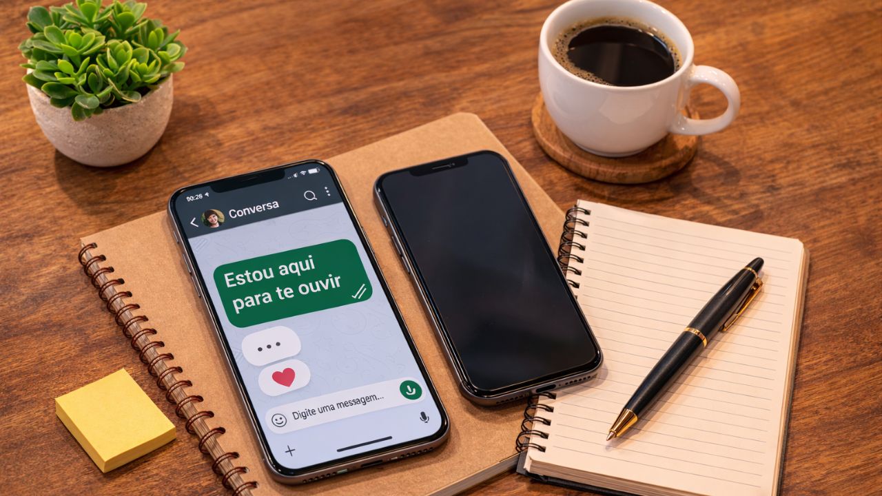 Escuta e postura validam a empatia além das palavras.