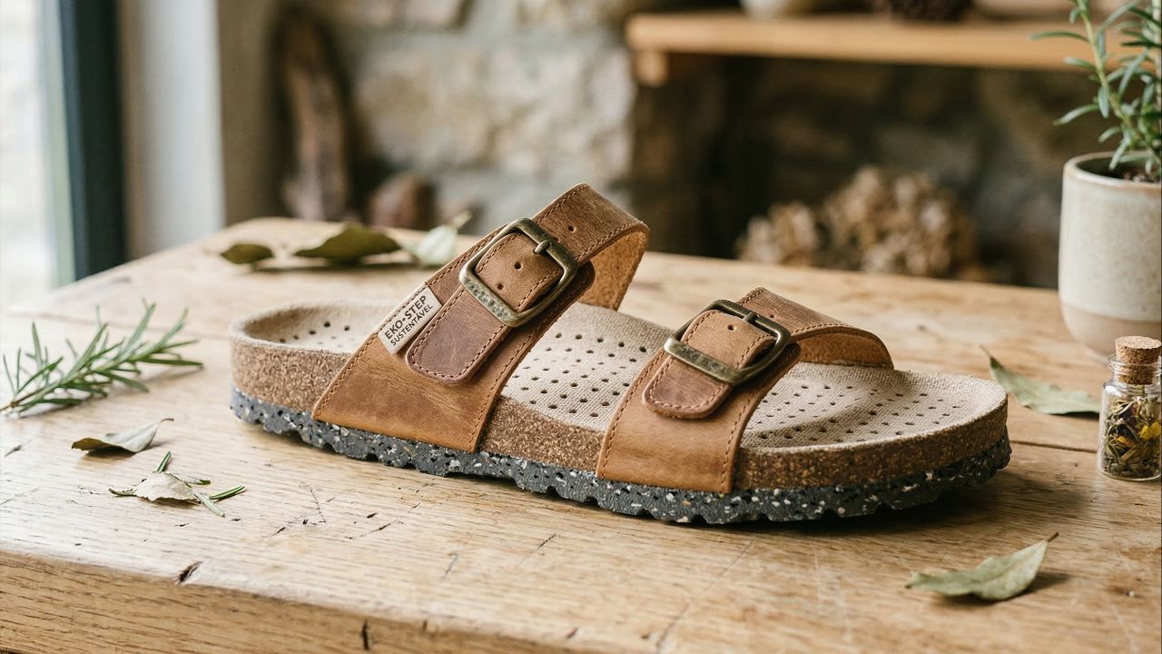 As sandálias de fivela 2026 unem sustentabilidade e conforto ao estilo robusto dos clogs.