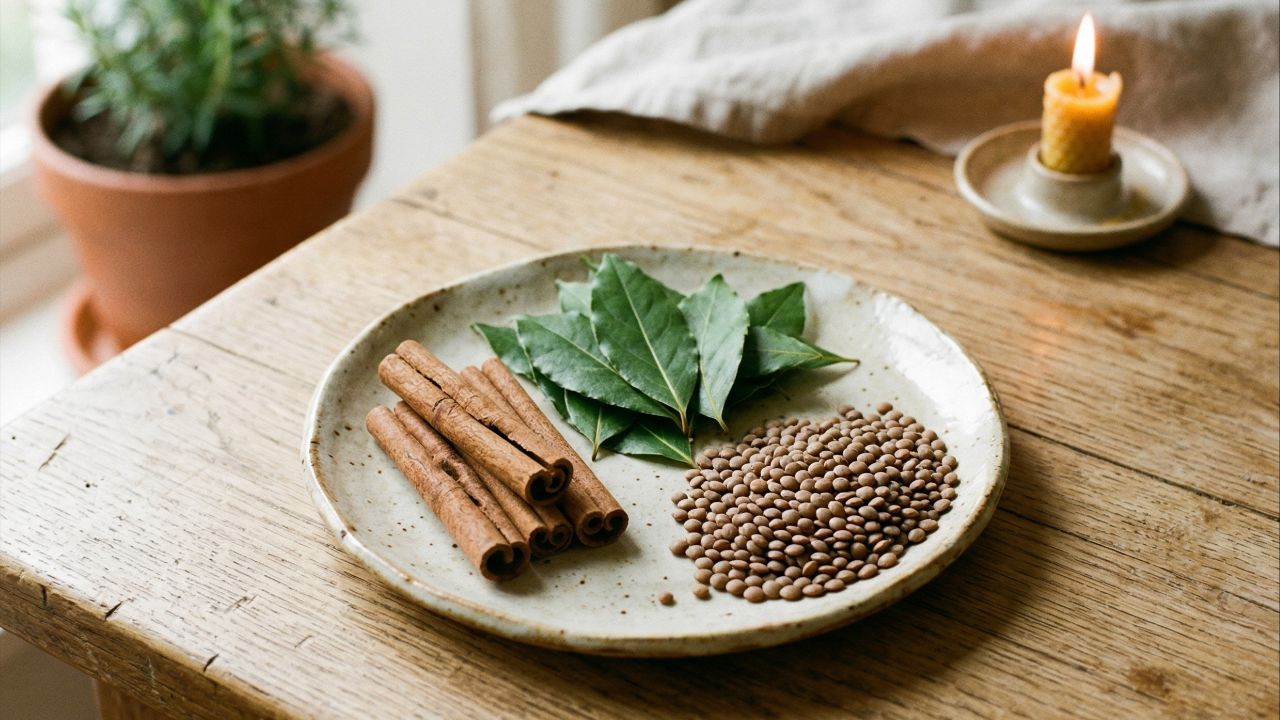Canela, louro e lentilha formam o trio ideal para atrair prosperidade e fartura.