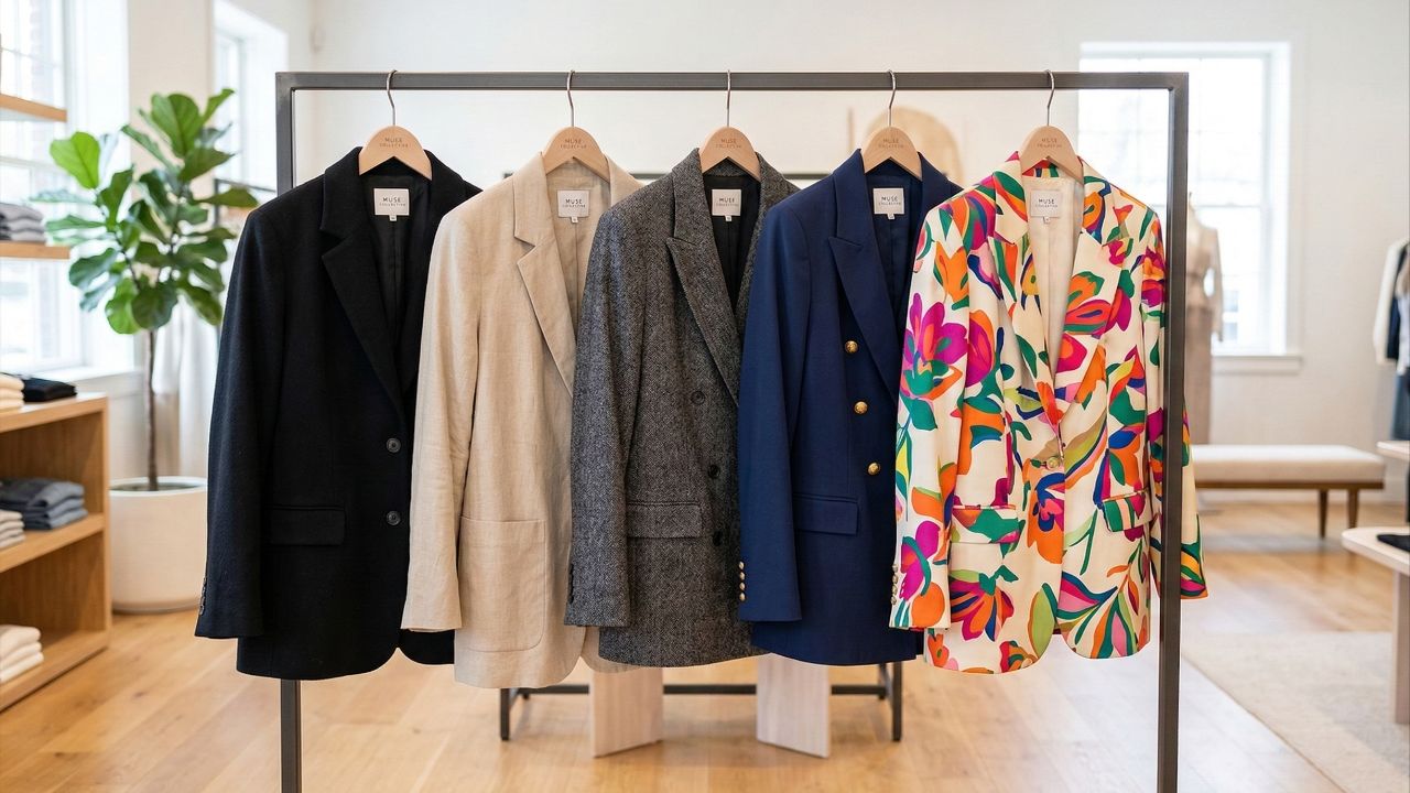 O blazer oversized é um curinga versátil que garante elegância e estilo em qualquer estação.