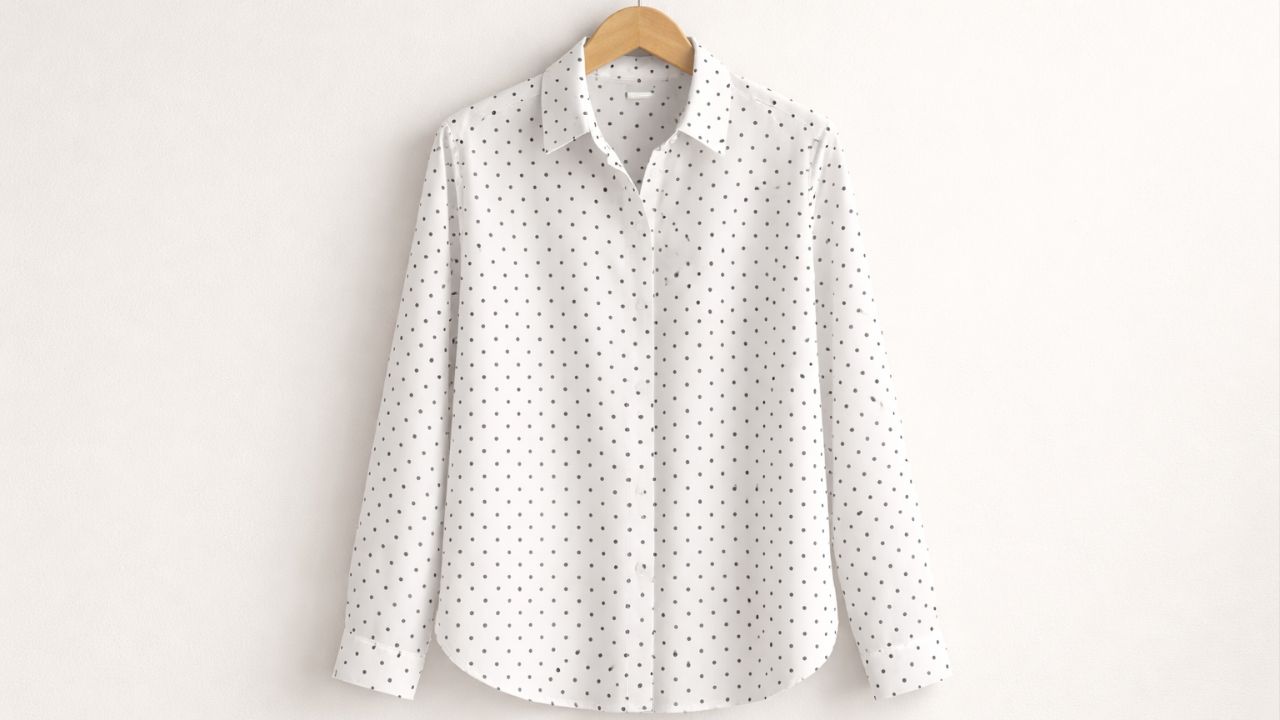 Tons pastel e estampas clássicas definem a versatilidade das camisas femininas em 2026.