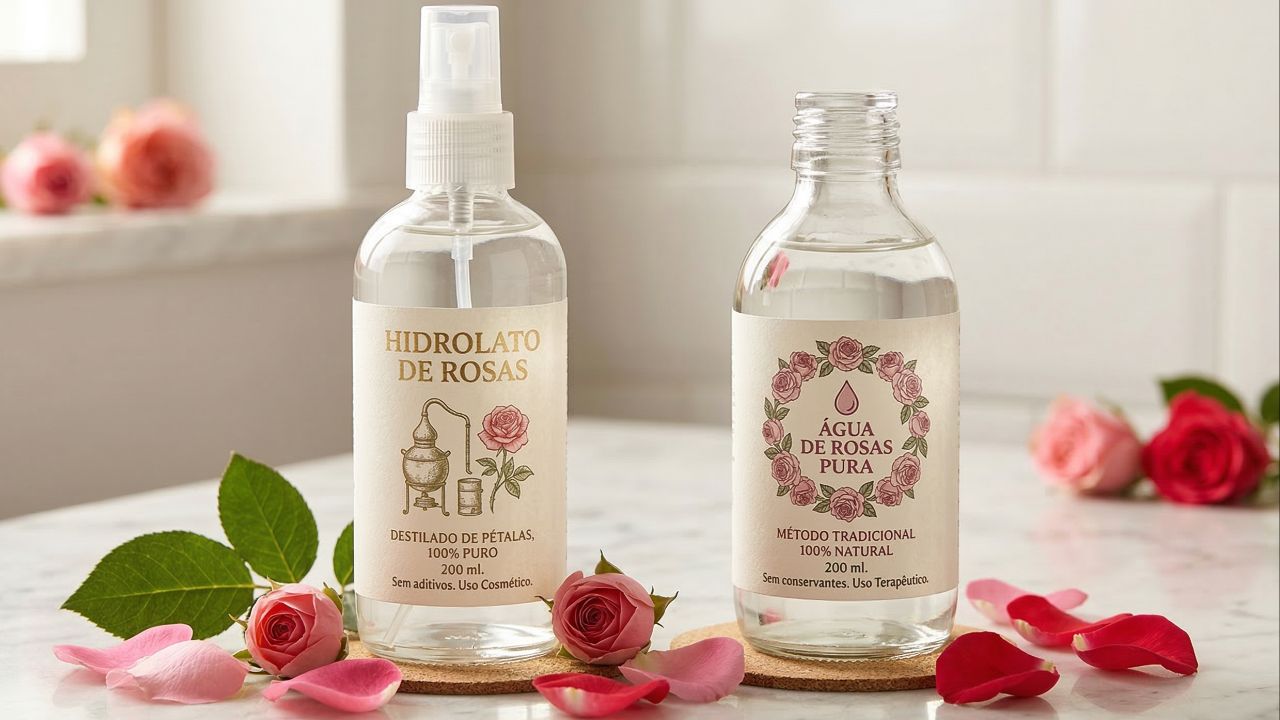 Águas de rosas puras tonificam e acalmam a pele sensível sem causar irritações.