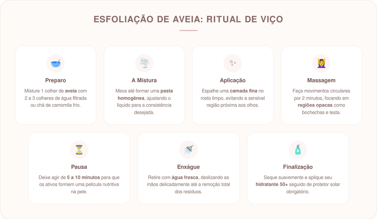 Pele opaca ao acordar? A receita caseira com aveia que muitas mulheres 50+ começaram a testar