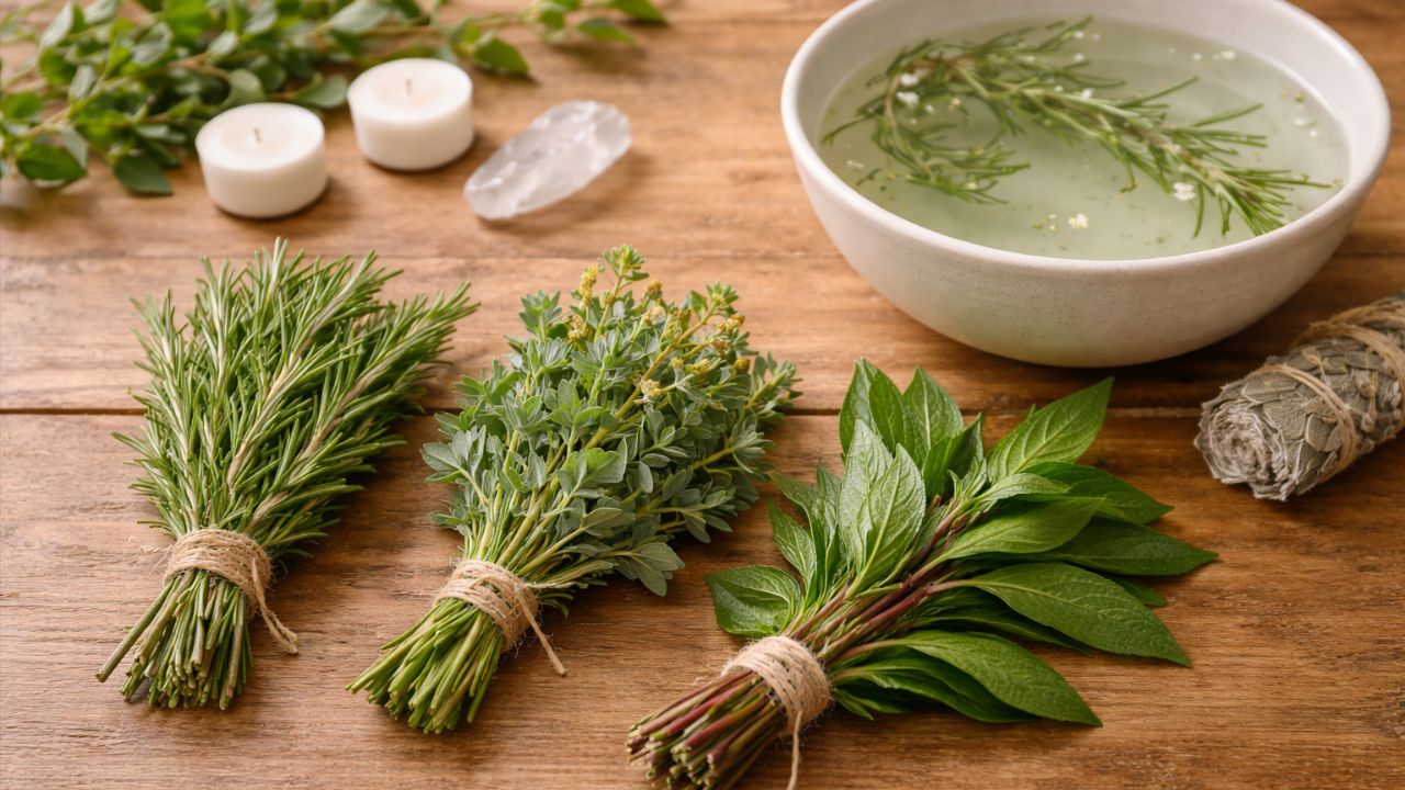 Alecrim, arruda e guiné limpam e protegem o lar de energias negativas após visitas.