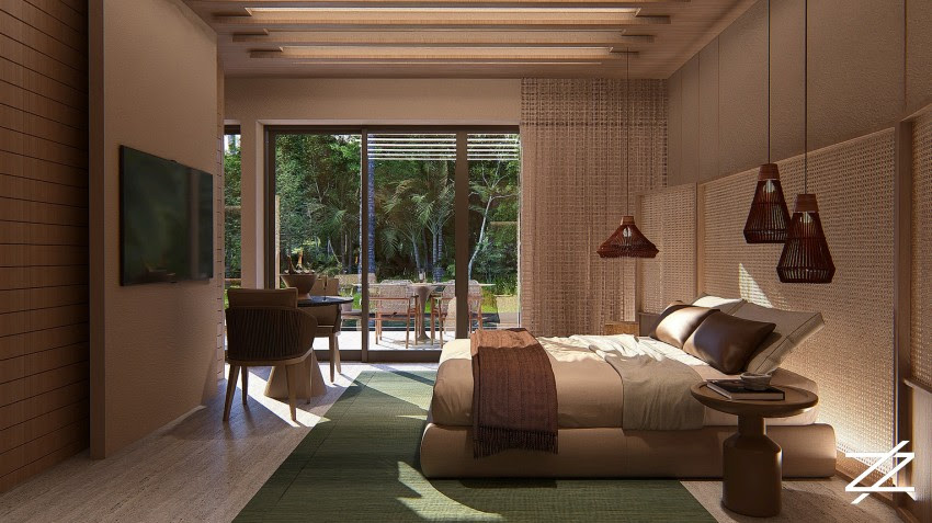 Um dos 20 bangalôs do Marghot Hotel SPA