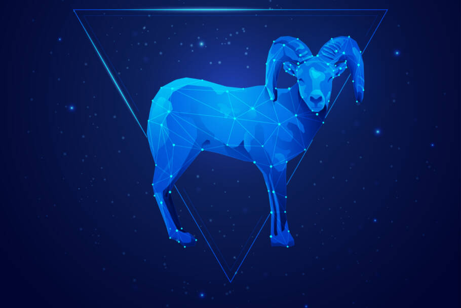 Os chifres do carneiro simbolizam a força, o poder e a elevação do ariano (Imagem: Jackie Niam | Shutterstock)