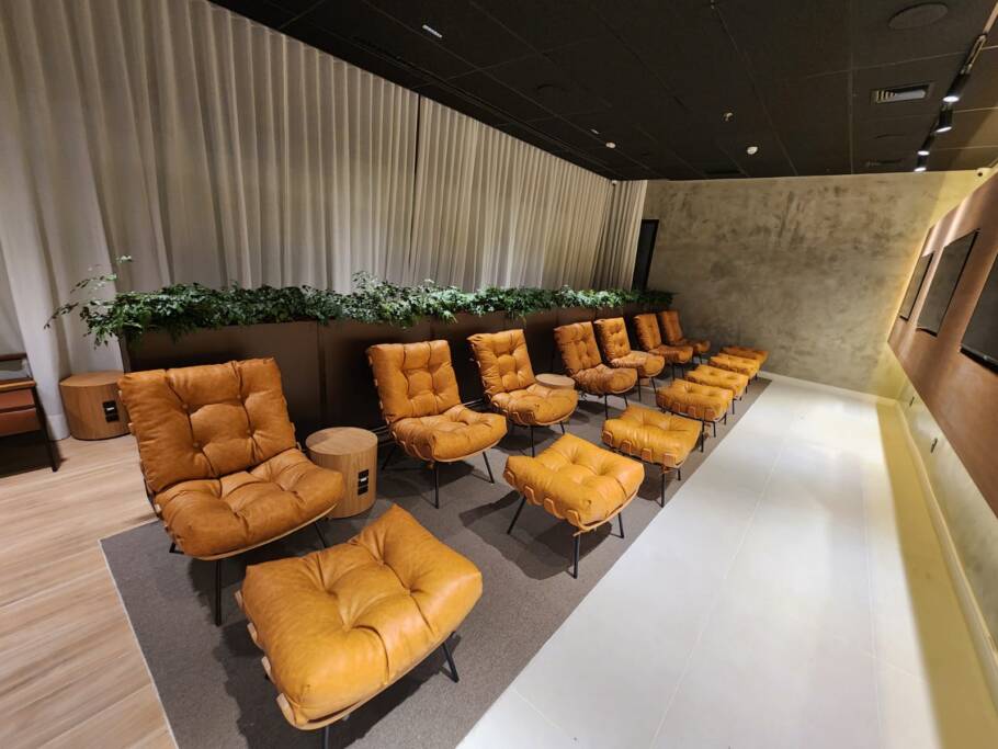 O lounge da Ambaar Club  foi recém-ampliado