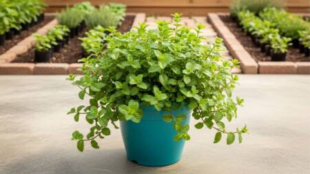 Cultivar hortelã em vasos ajuda a controlar o crescimento