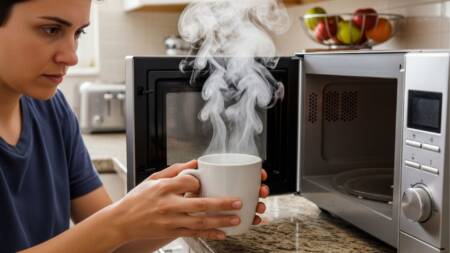 O superaquecimento pode ocorrer quando líquidos são aquecidos no micro-ondas sem formação de bolhas