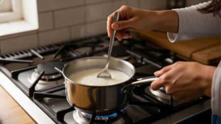 O fogão permite aquecimento mais gradual e controlado dos líquidos