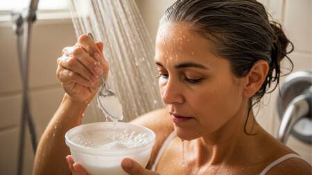O vinagre de maçã ajuda a equilibrar o pH do couro cabeludo