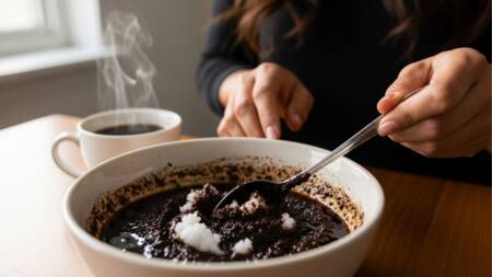 O café contém pigmentos naturais que podem escurecer o cabelo