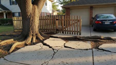 Árvores com raízes agressivas podem levantar calçadas