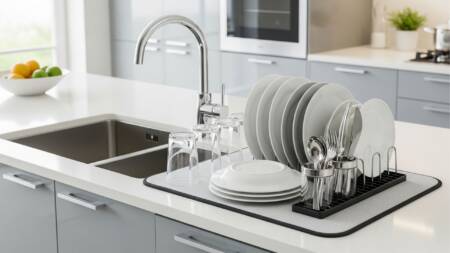 O escorredor tradicional pode ocupar muito espaço na bancada