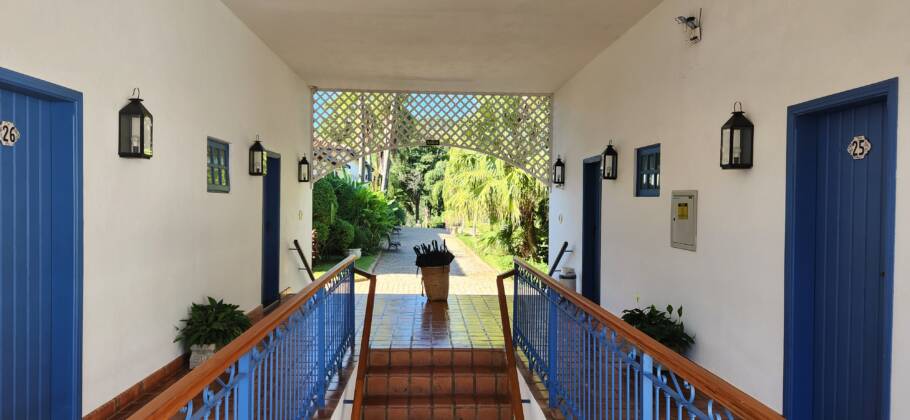 Acesso aos quartos da ala do Refúgio Jaboticabeira