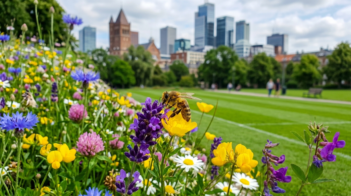 Parques urbanos precisam de plantas nativas para restaurar a microbiota das abelhas e garantir a resiliência ambiental.