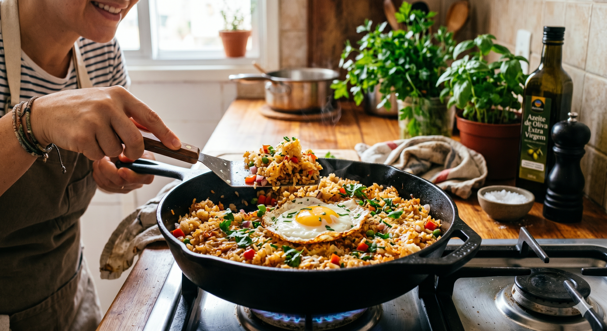 O arroz crocante na frigideira que vira vício de quem prova