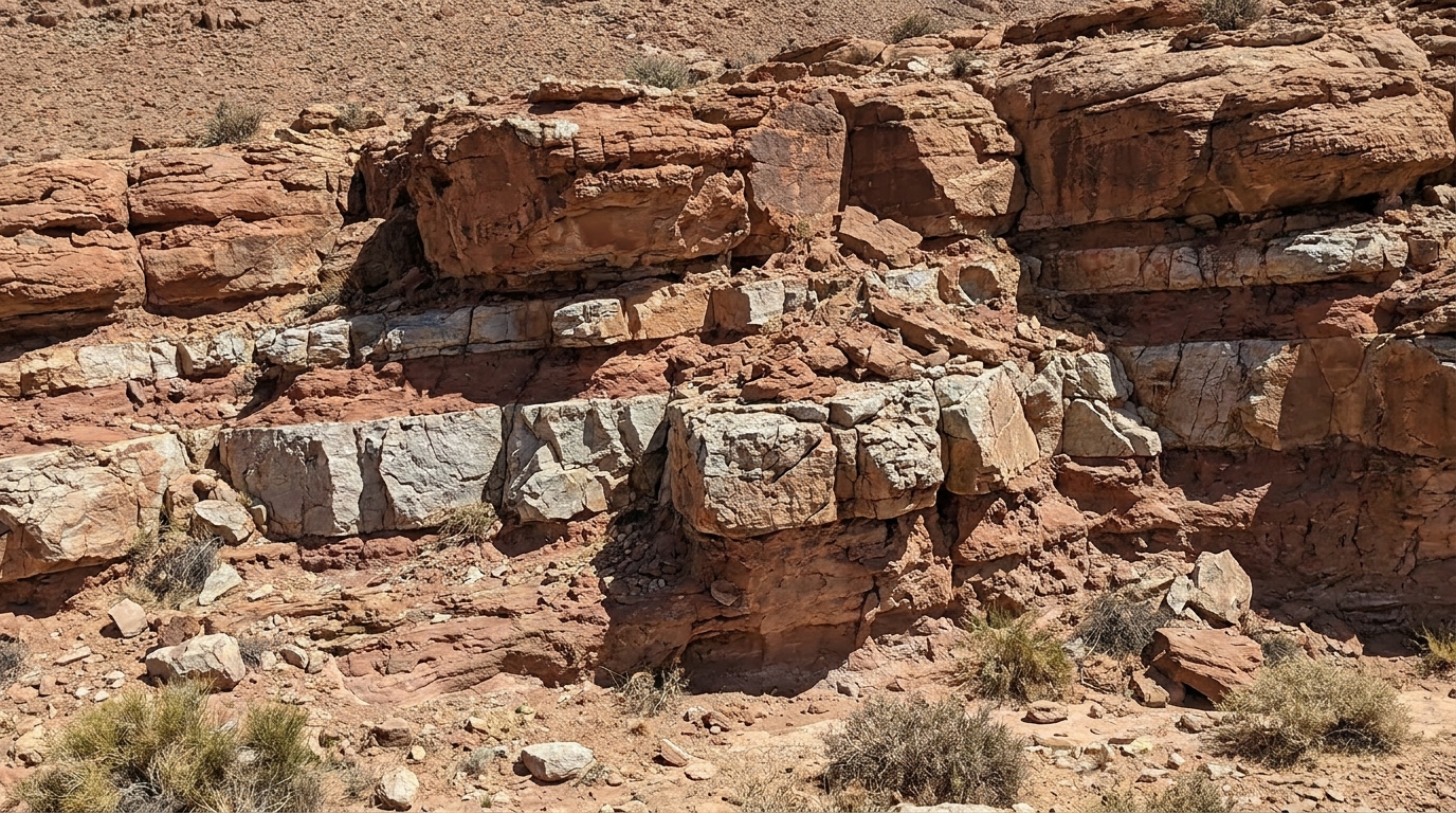 A Estrutura de Richat, na Mauritânia, revela-se como um domo geológico monumental esculpido pela erosão ao longo de milhões de anos.