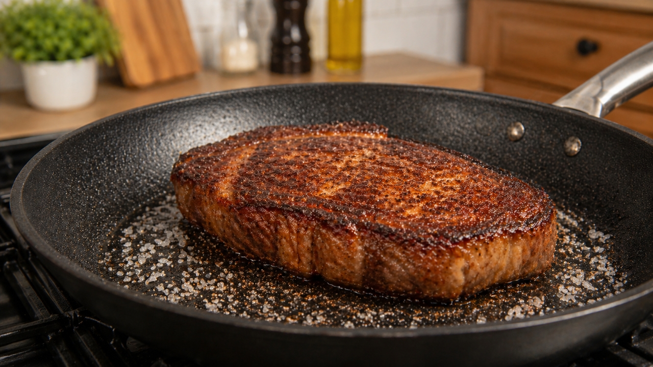 Selagem correta cria crosta e mantém suculência