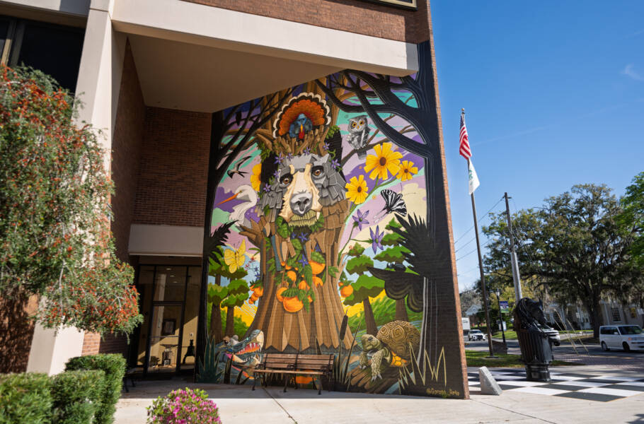 Mural “Keeping It Wild”, em Brooksville, no Florida Wildlife Corridor