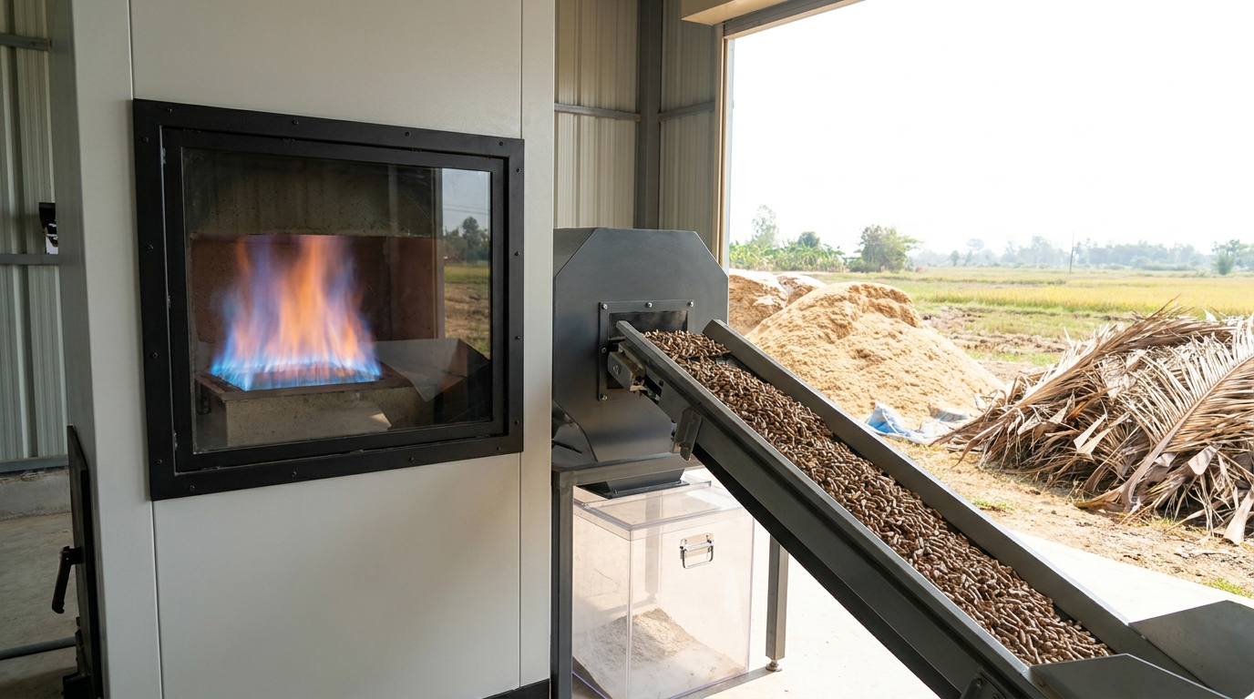 A queima térmica controlada revelou que cascas de arroz e folhas de palmeira minimizam a formação de resíduos sólidos em caldeiras colombianas.