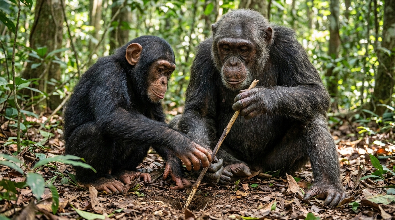 A migração de fêmeas e o vínculo materno funcionam como pilares para a disseminação de conhecimentos técnicos essenciais à sobrevivência.