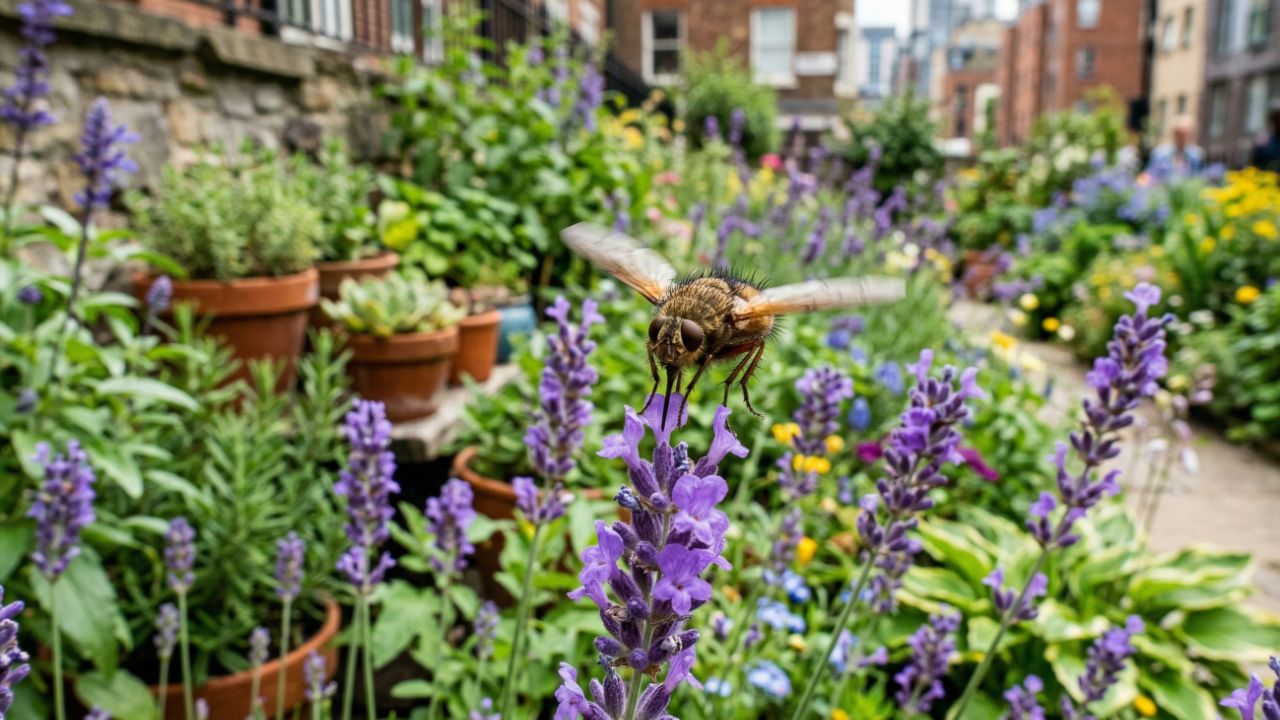 Suga néctar pela tromba em voos ágeis e intensos.
