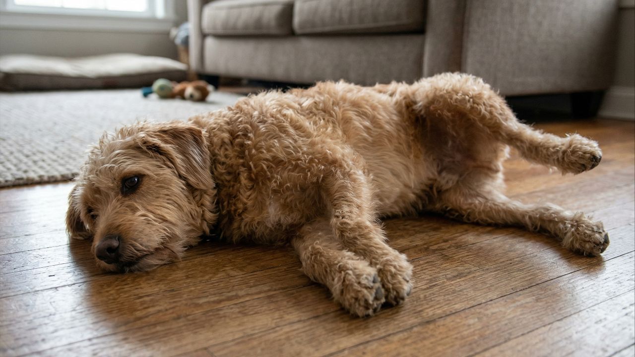 Cães alteram a postura para aliviar dores.